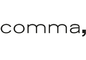 comma, Logo